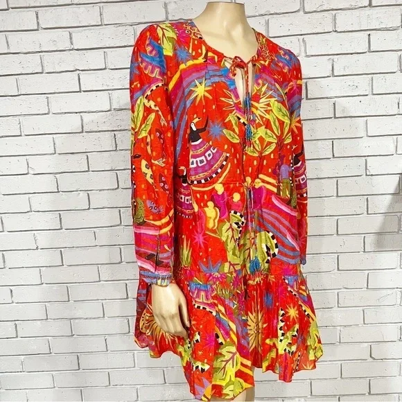 Farm Rio Women’s Magic Forest Cotton Dress - Picture 4 of 12